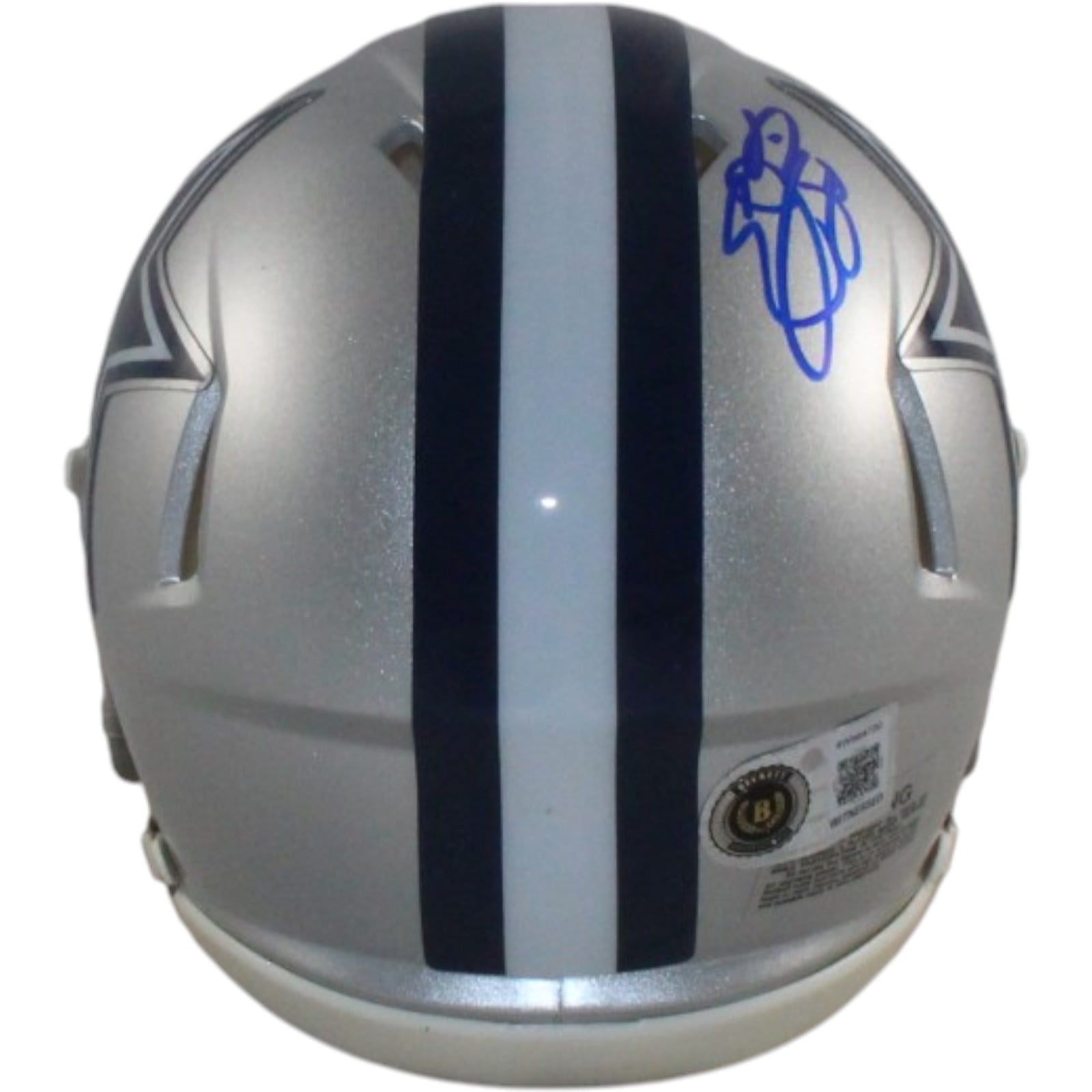 Emmitt Smith Autographed/Signed Dallas Cowboys Mini Helmet Beckett Witness 58226 3 Emmitt Smith Autographed/Signed Dallas Cowboys Mini Helmet Beckett Witness 58226