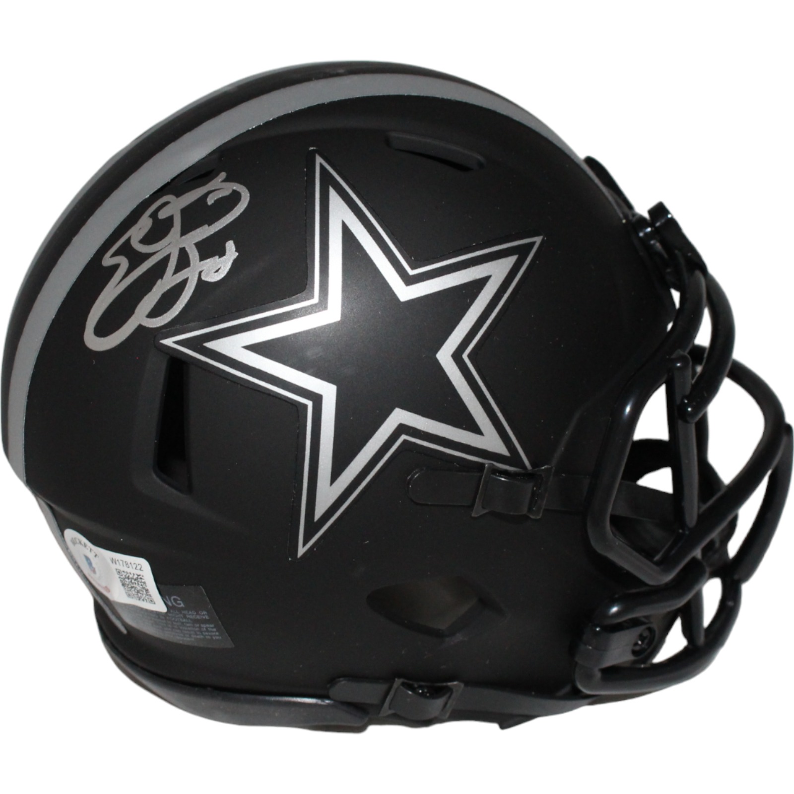 Emmit Smith Signed Dallas Cowboys Eclipse Mini Helmet Beckett
