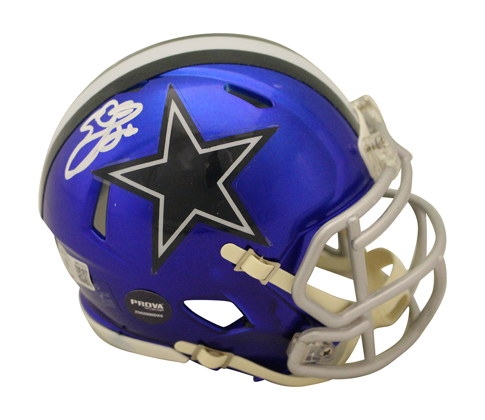 Emmitt Smith Autographed Dallas Cowboys Flash Mini Helmet Beckett