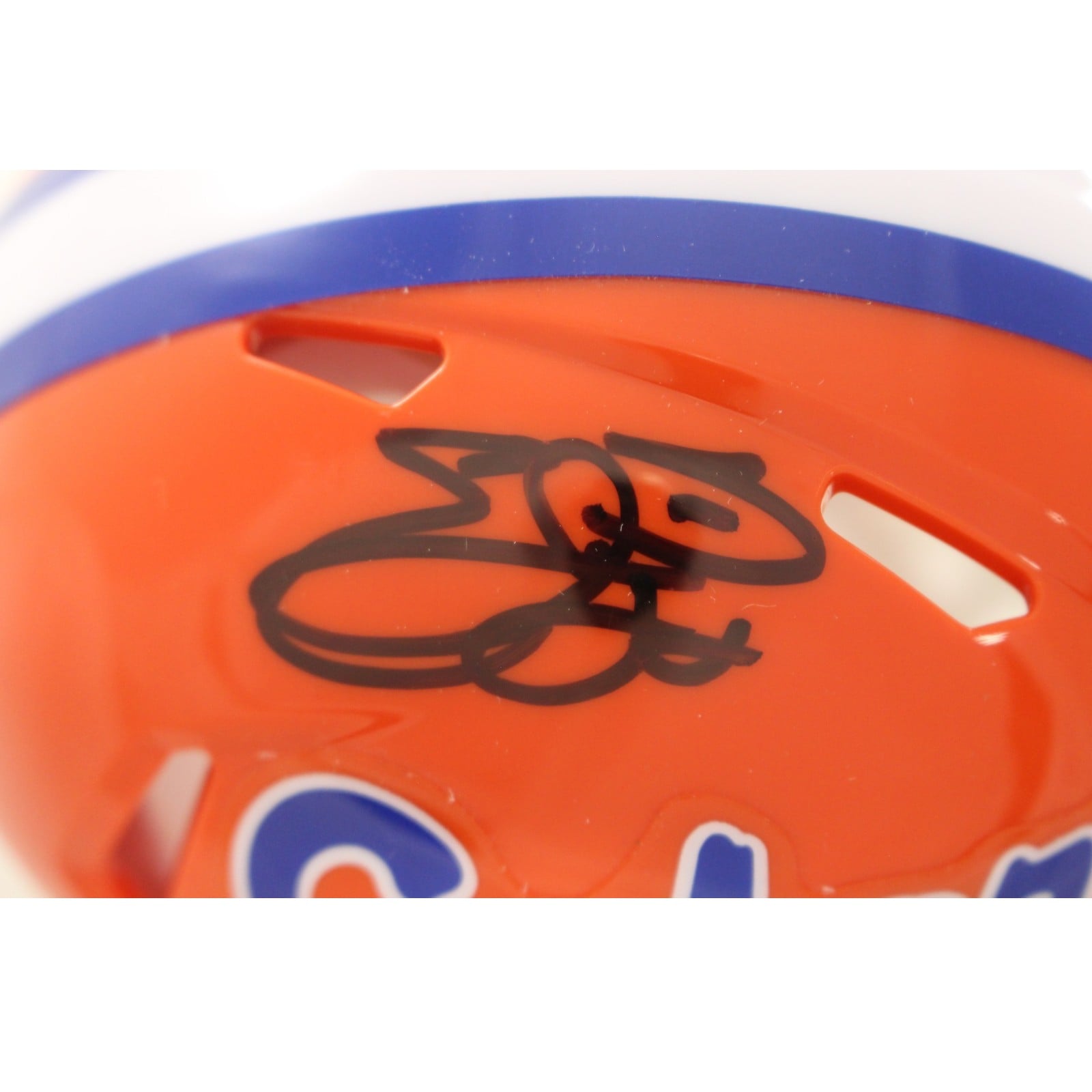 Emmitt Smith Autographed/Signed Florida Gators Mini Helmet Beckett Witness 58225