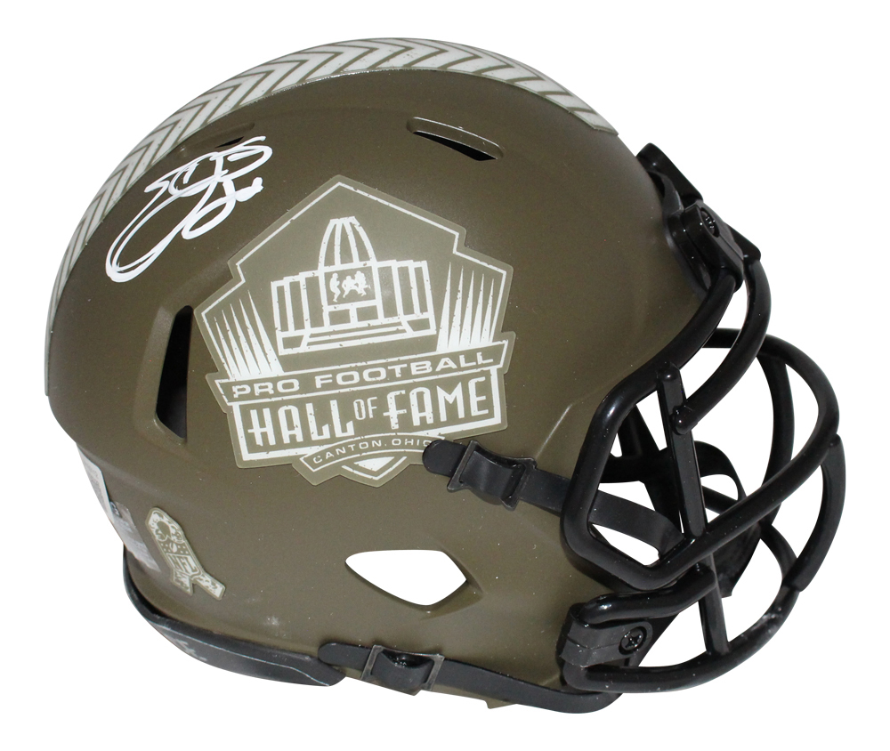 Emmitt Smith Autographed/Signed Hall of Fame Salute Mini BAS