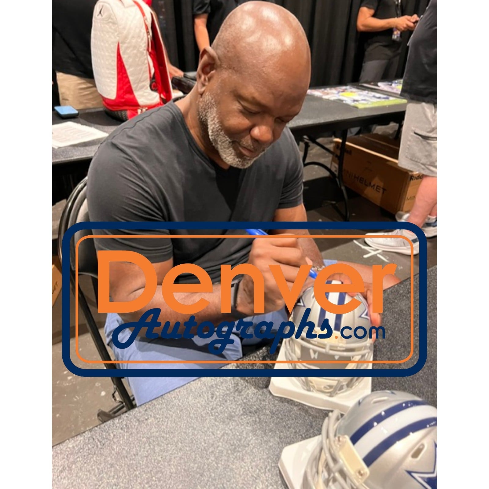 Emmitt Smith Autographed/Signed Dallas Cowboys Mini Helmet Beckett Witness 58226 6 Emmitt Smith Autographed/Signed Dallas Cowboys Mini Helmet Beckett Witness 58226
