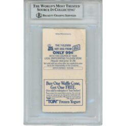 Emmitt Smith Autographed Dallas Cowboys Ticket Stub 4 TD Game Slab Beckett 48806