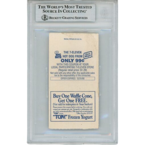 Emmitt Smith Autographed Dallas Cowboys Ticket Stub 4 TD Game Slab Beckett 48806
