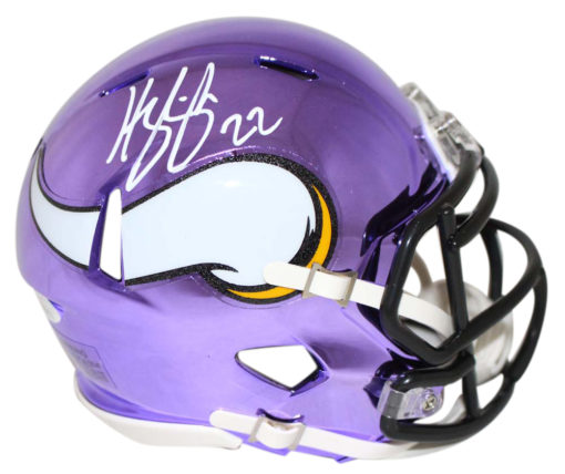 Harrison Smith Autographed/Signed Minnesota Vikings Chrome Mini Helmet JSA 24103