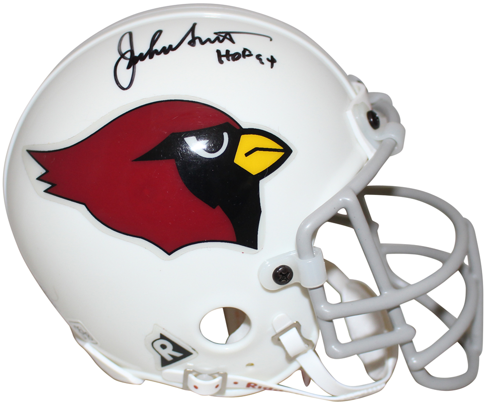 Jackie Smith Autographed/Signed Arizona Cardinals Mini Helmet HOF BAS