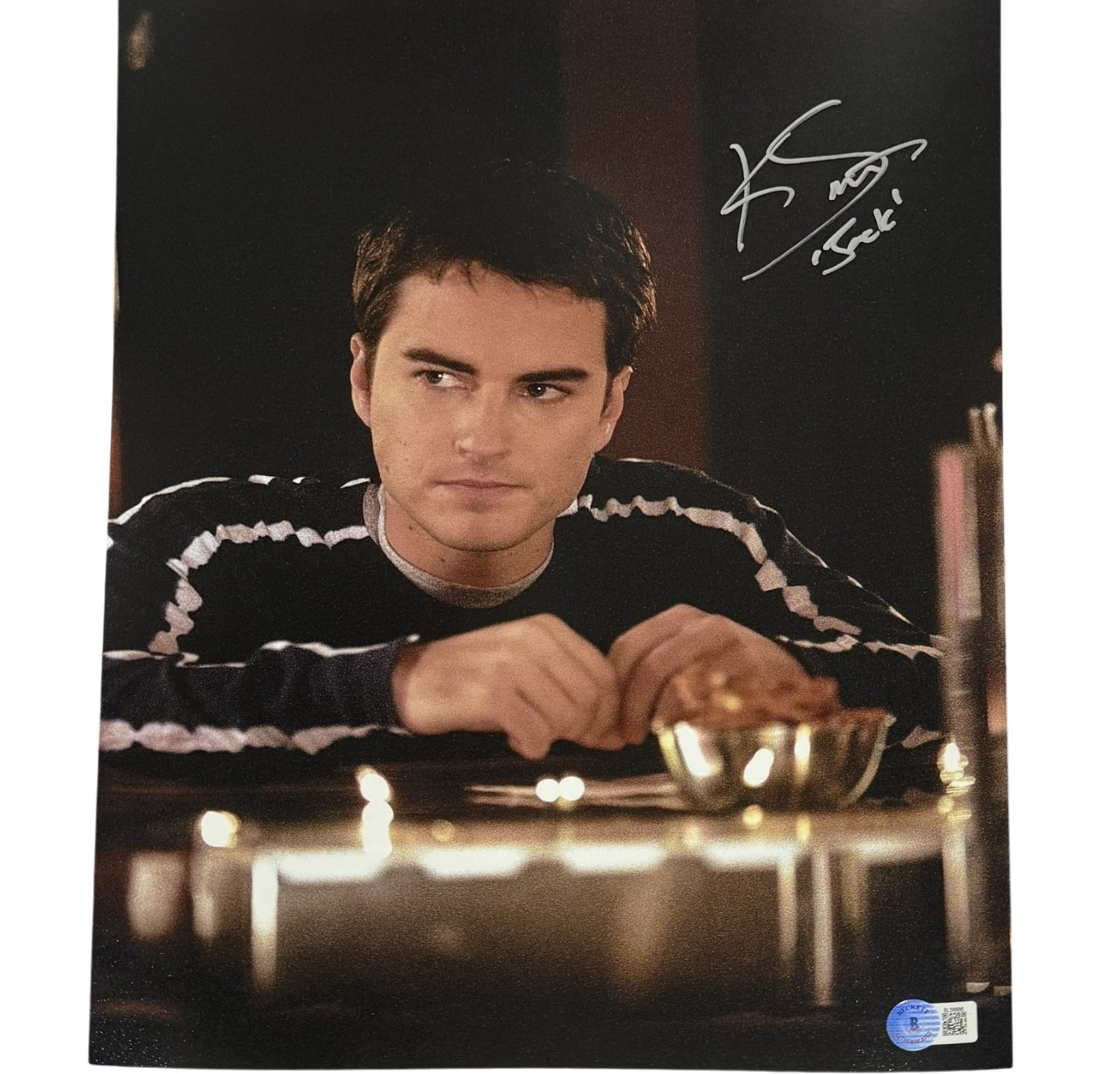 Kerr Smith Autographed/Signed Dawson's Creek 11x14 Photo Beckett 54379