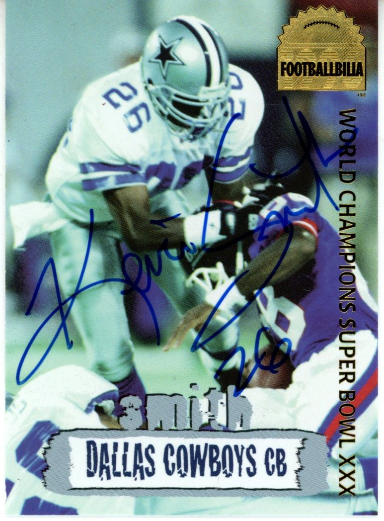 Kevin Smith Autographed Dallas Cowboys 1996 Collector's Edge #DCA-11 Card 55975