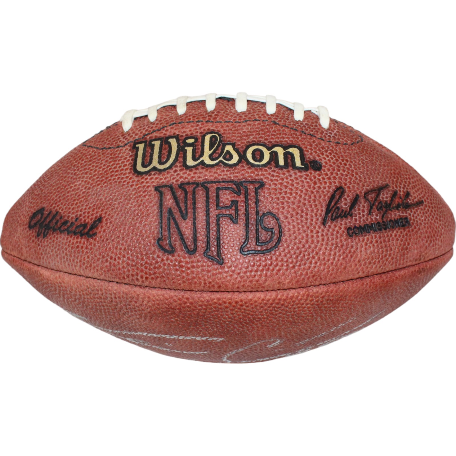 Neil Smith Autographed Wilson Leather Mini Football Beckett 44306