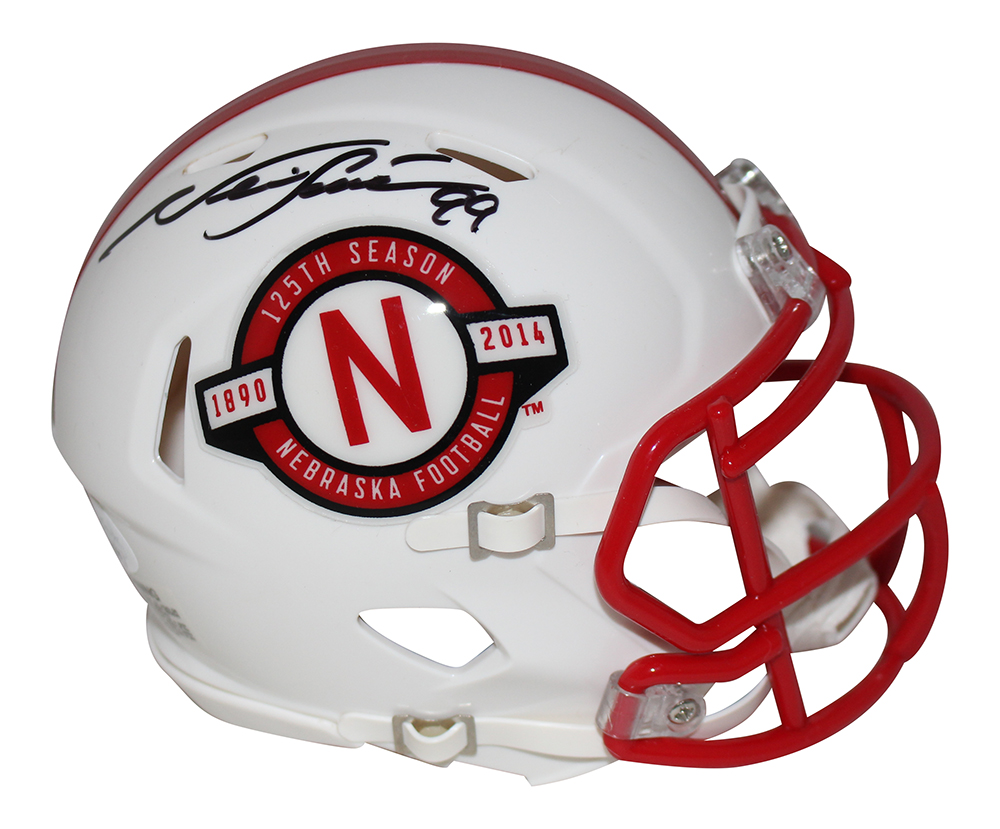 Neil Smith Autographed/Signed Nebraska Cornhuskers Mini Helmet JSA 29604