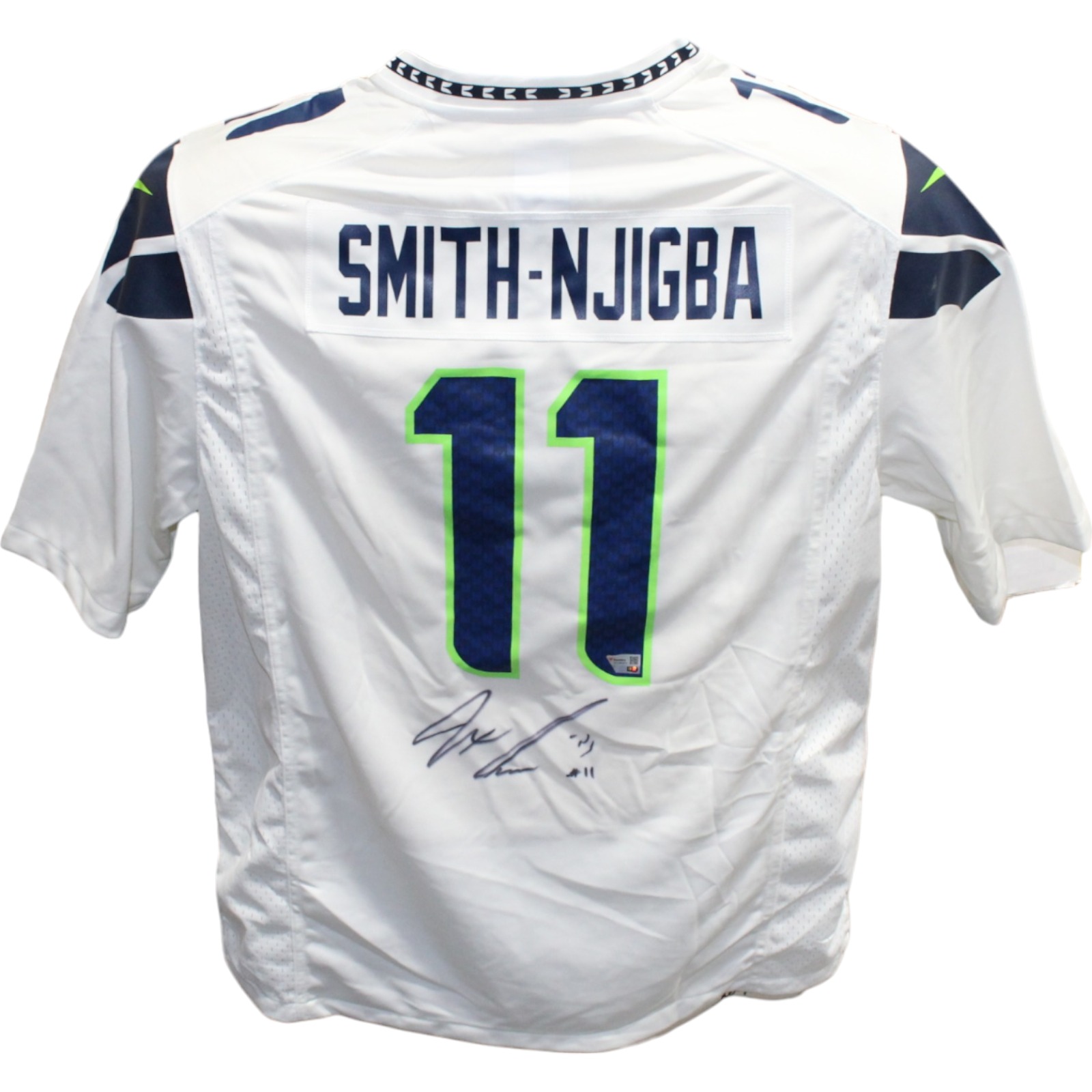 Jaxon Smith-Njigba Signed Seattle Seahawks White Nike Jersey FAN 
