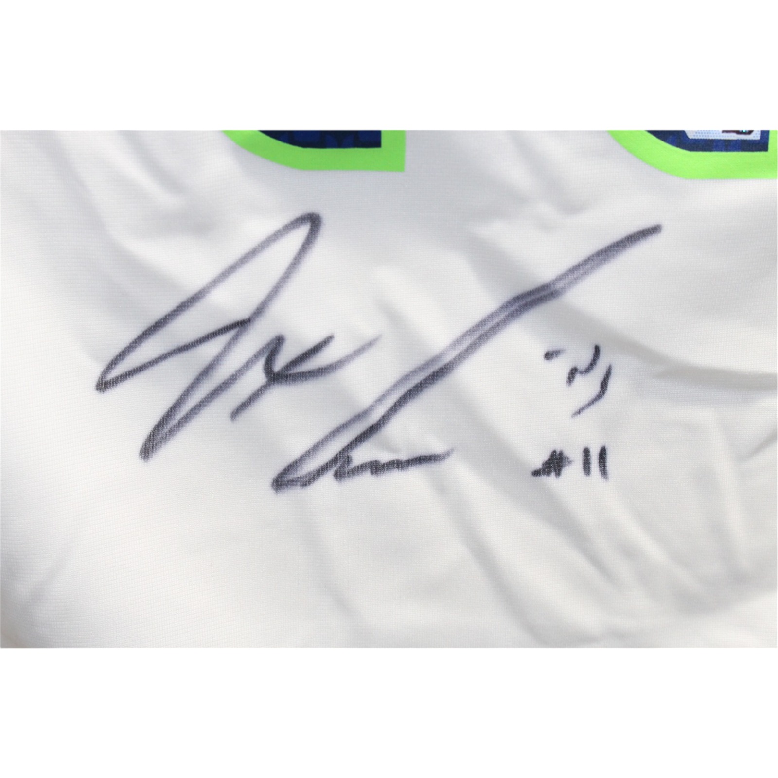 Jaxon Smith-Njigba Signed Seattle Seahawks White Nike Jersey FAN