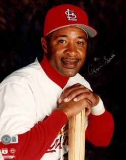 Ozzie Smith Autographed/Signed  St Louis Cardinals 8x10 Photo Beckett 51131