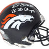Rod Smith Autographed/Signed Denver Broncos Mini Helmet 2x SB Champs JSA 25191
