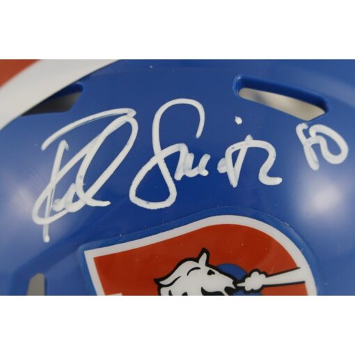 Rod Smith Autographed Denver Broncos TB 75-96 Mini Helmet Beckett Witness 49805