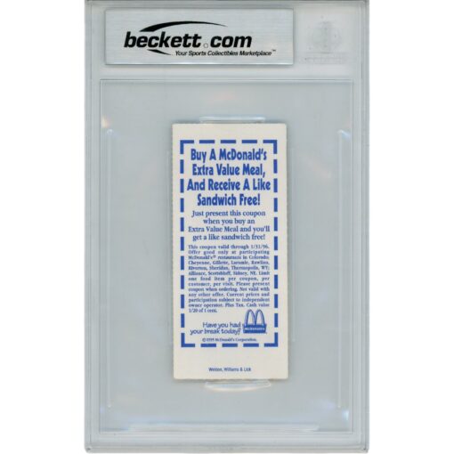 Rod Smith Autographed Denver Broncos 1st NFL TD ticket vs Redskins Beckett 48807