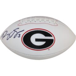 Roquan Smith Autographed/Signed Georgia Bulldogs Logo Football Beckett 53942