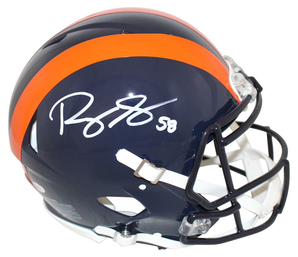 Roquan Smith Autographed Chicago Bears Authentic 1936 Tribute Helmet BAS 28132