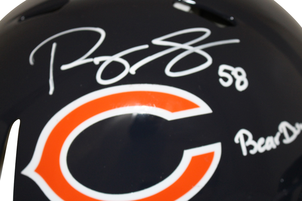 Roquan Smith Autographed Chicago Bears Authentic Speed Helmet BAS 28131