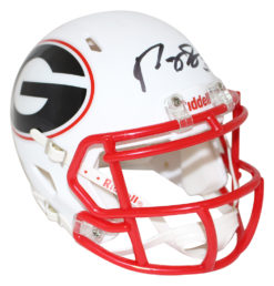 Roquan Smith Autographed/Signed Georgia Bulldogs AMP Mini Helmet BAS 25845
