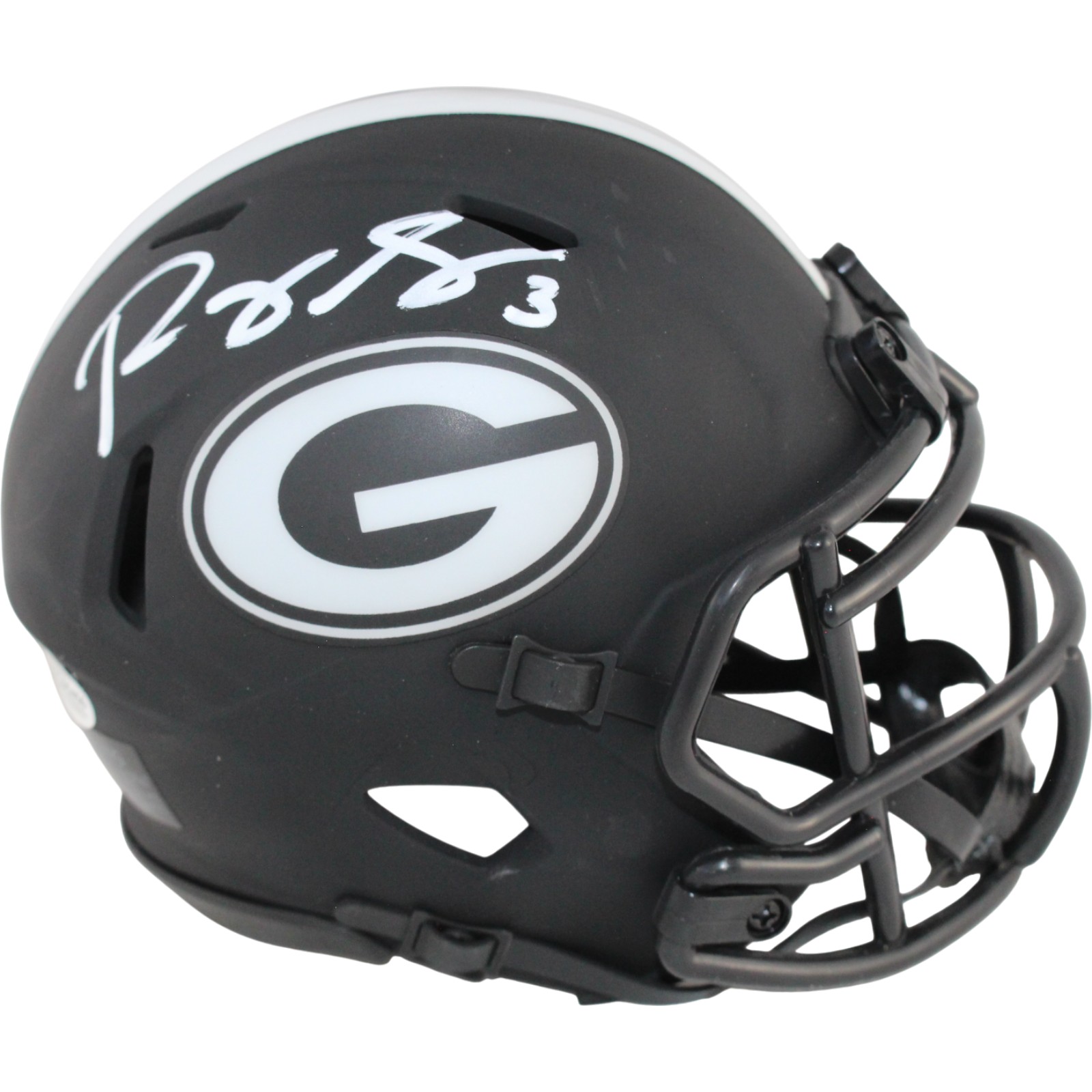 Roquan Smith Autographed Georgia Bulldogs Eclipse Mini Helmet Beckett 53946