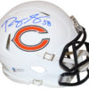 Roquan Smith Autographed Chicago Bears Flat White Mini Helmet Beckett