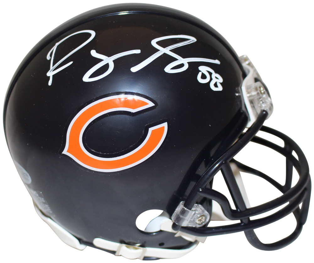Roquan Smith Autographed/Signed Chicago Bears Mini Helmet Beckett