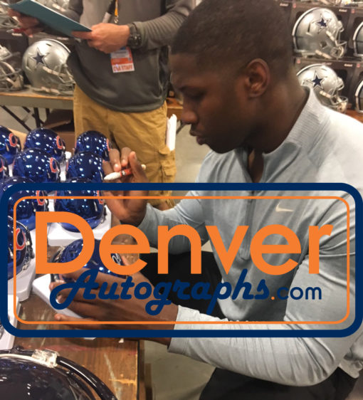 Roquan Smith Autographed/Signed Chicago Bears Chrome Mini Helmet BAS 24106