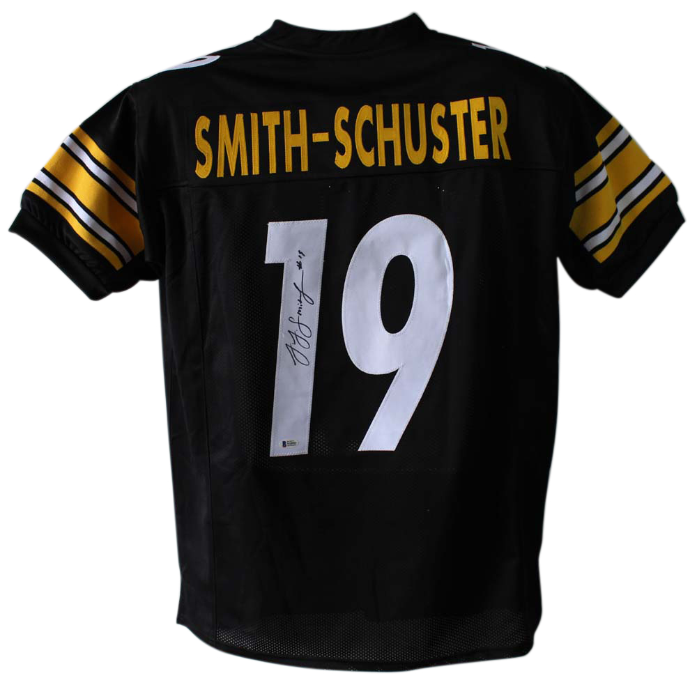 JuJu Smith-Schuster Autographed Pittsburgh Steelers Black XL Jersey BAS 24110