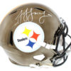 JuJu Smith-Schuster Signed Pittsburgh Steelers Chrome Replica Helmet BAS 24107