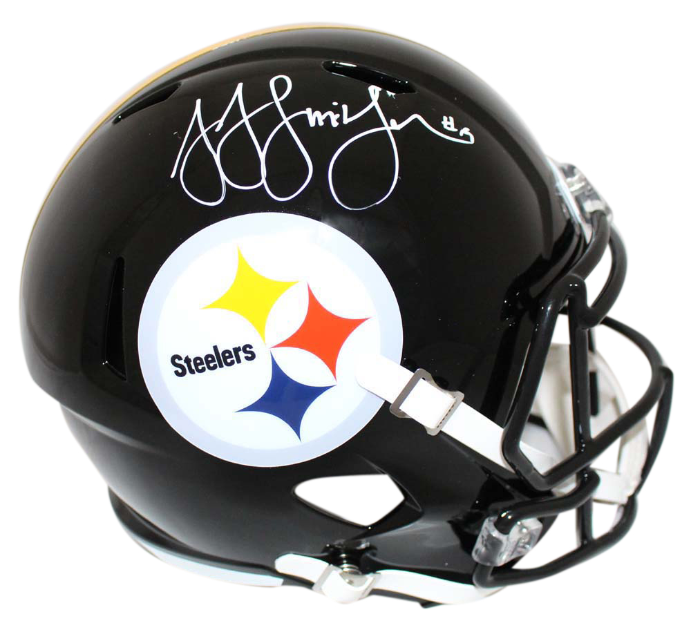 JuJu Smith-Schuster Signed Pittsburgh Steelers Speed Replica Helmet BAS 24109
