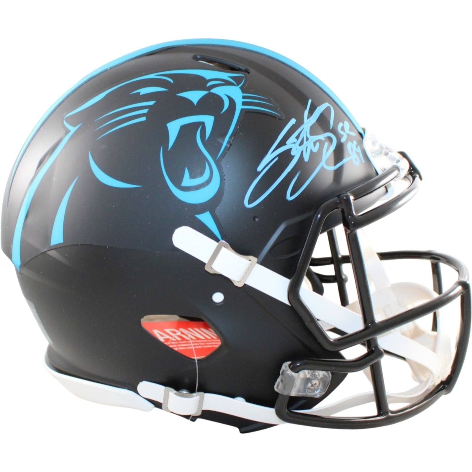 Steve Smith Autographed/Signed Carolina Panthers Helmet Proline Alt 22 RAD 58612