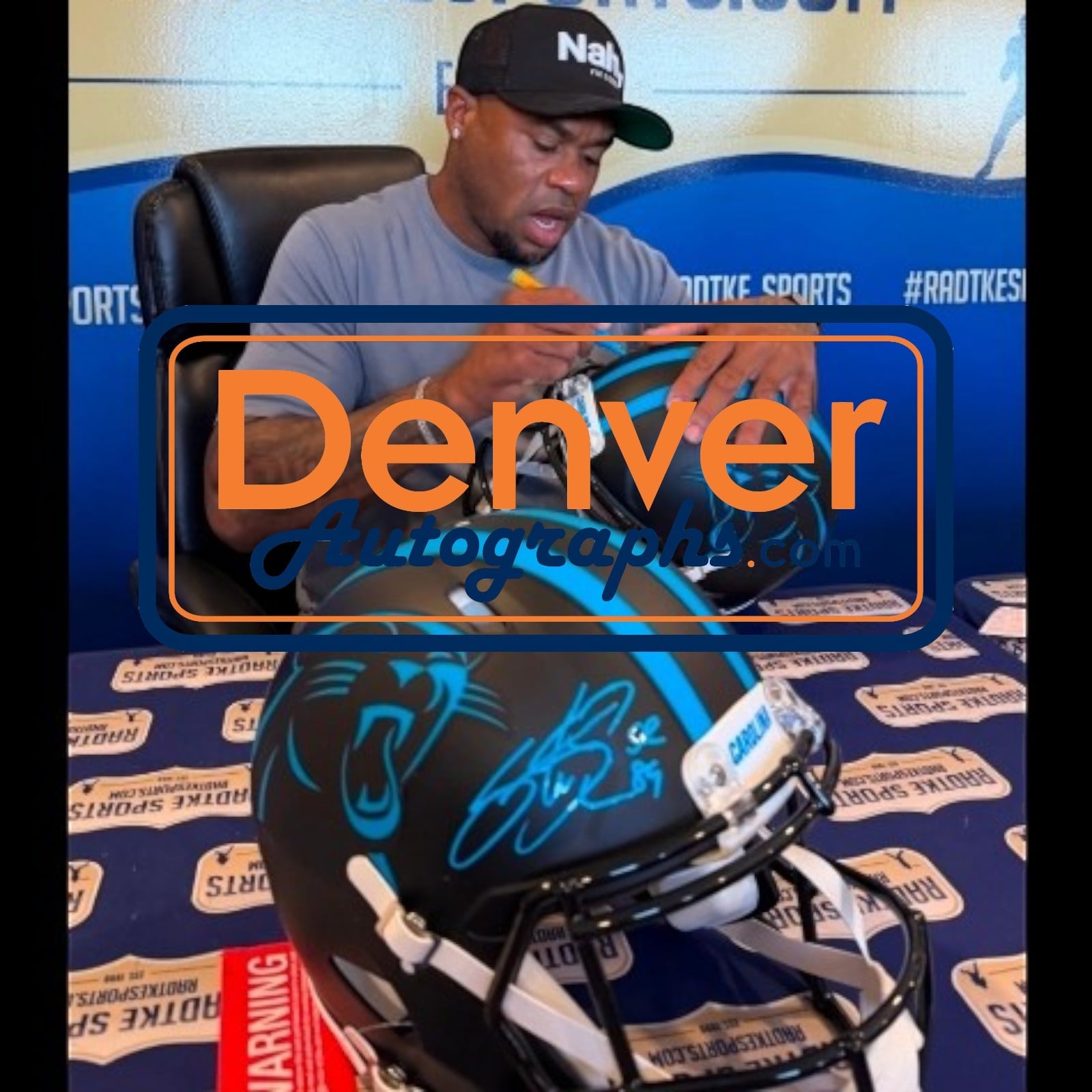 Steve Smith Signed Carolina Panthers Helmet Proline Alt 22 Agent 89 RAD 58619 8 Steve Smith Signed Carolina Panthers Helmet Proline Alt 22 Agent 89 RAD 58619