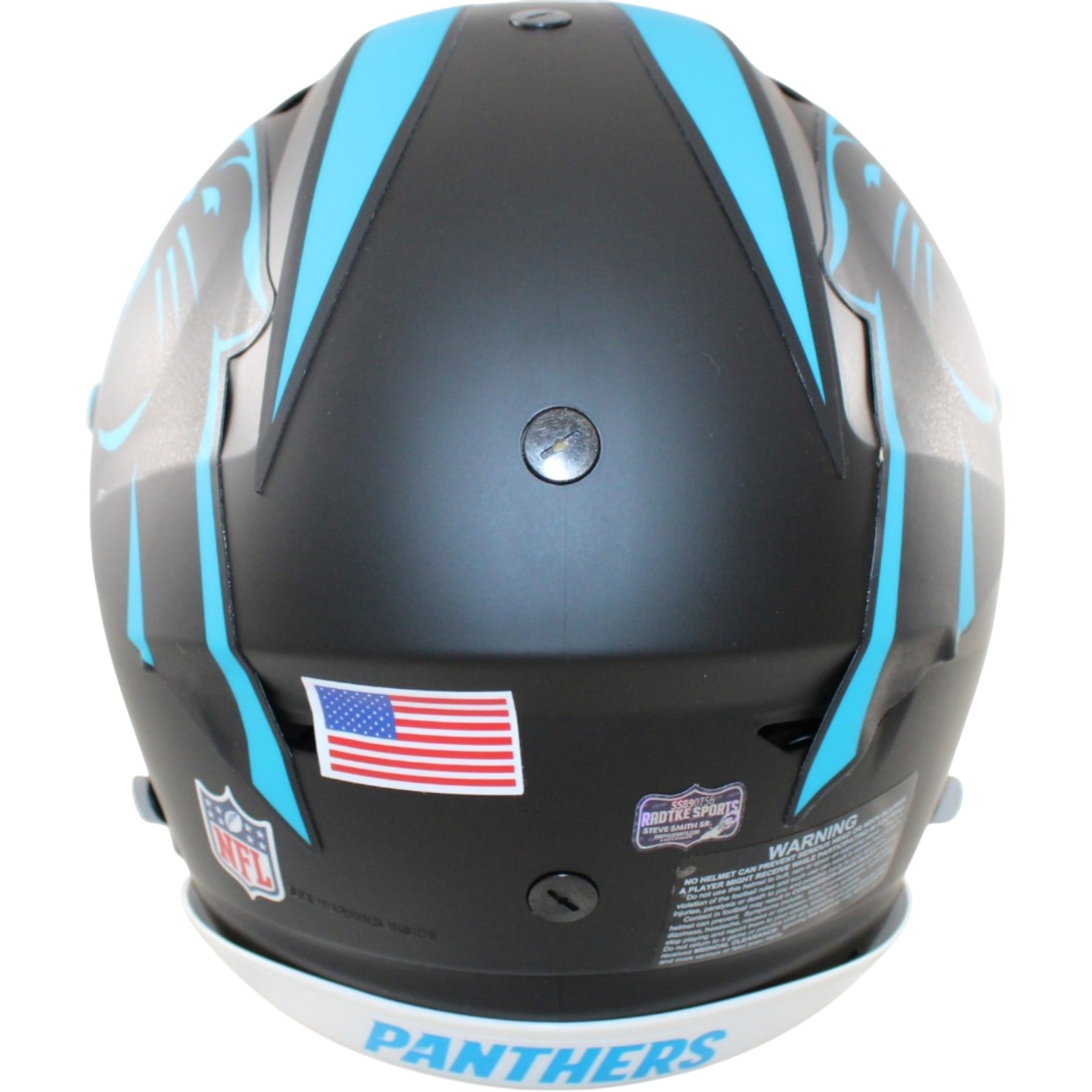 Steve Smith Autographed Carolina Panthers Helmet Speedflex Alt 22 Radtke 58615 3 Steve Smith Autographed Carolina Panthers Helmet Speedflex Alt 22 Radtke 58615