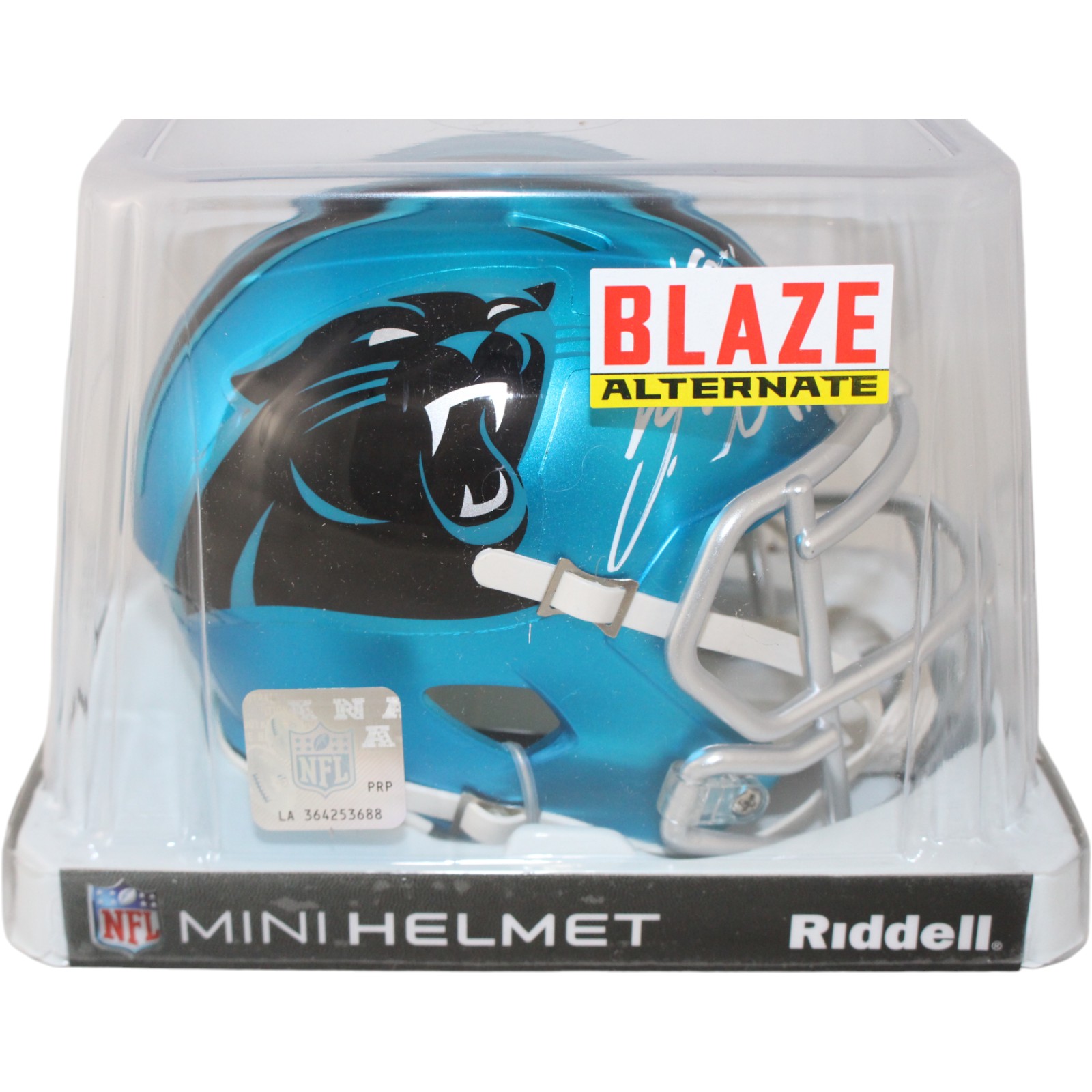 Steve Smith Autographed/Signed Carolina Panthers Mini Helmet Blaze Radtke 53144 5 Steve Smith Autographed/Signed Carolina Panthers Mini Helmet Blaze Radtke 53144