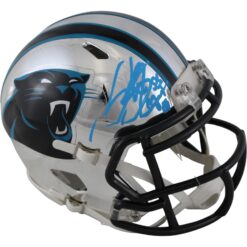Steve Smith Autographed/Signed Carolina Panthers Mini Helmet Chrome Radtke 53142