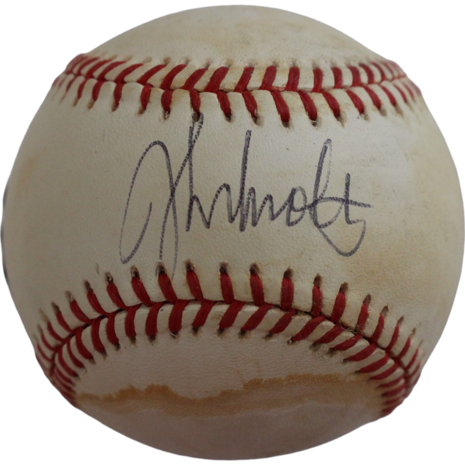 John Smoltz Autographed National League Baseball Toned Beckett 44355