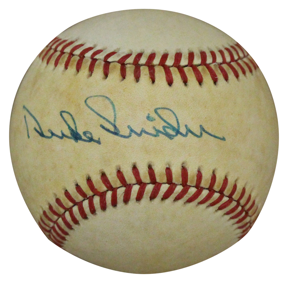 Duke Snider Autographed Brooklyn Dodgers National League Baseball BAS 32165