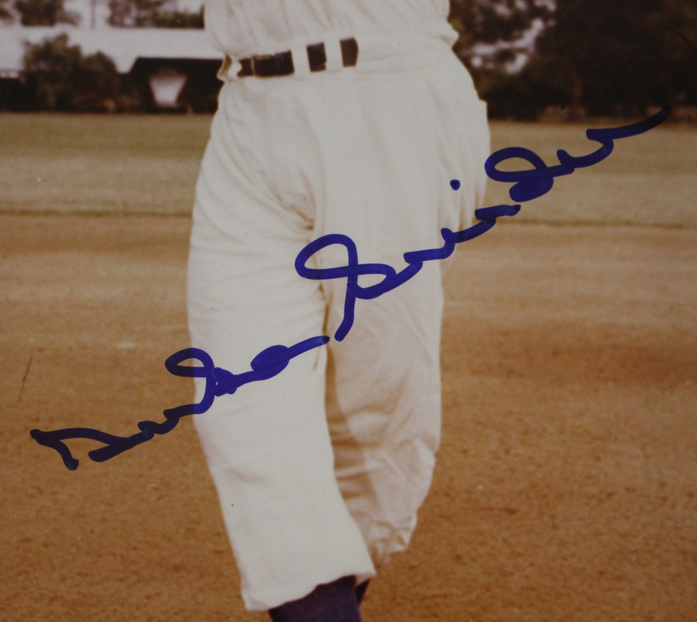 Duke Snider Autographed/Signed Brooklyn Dodgers Framed 8x10 Photo