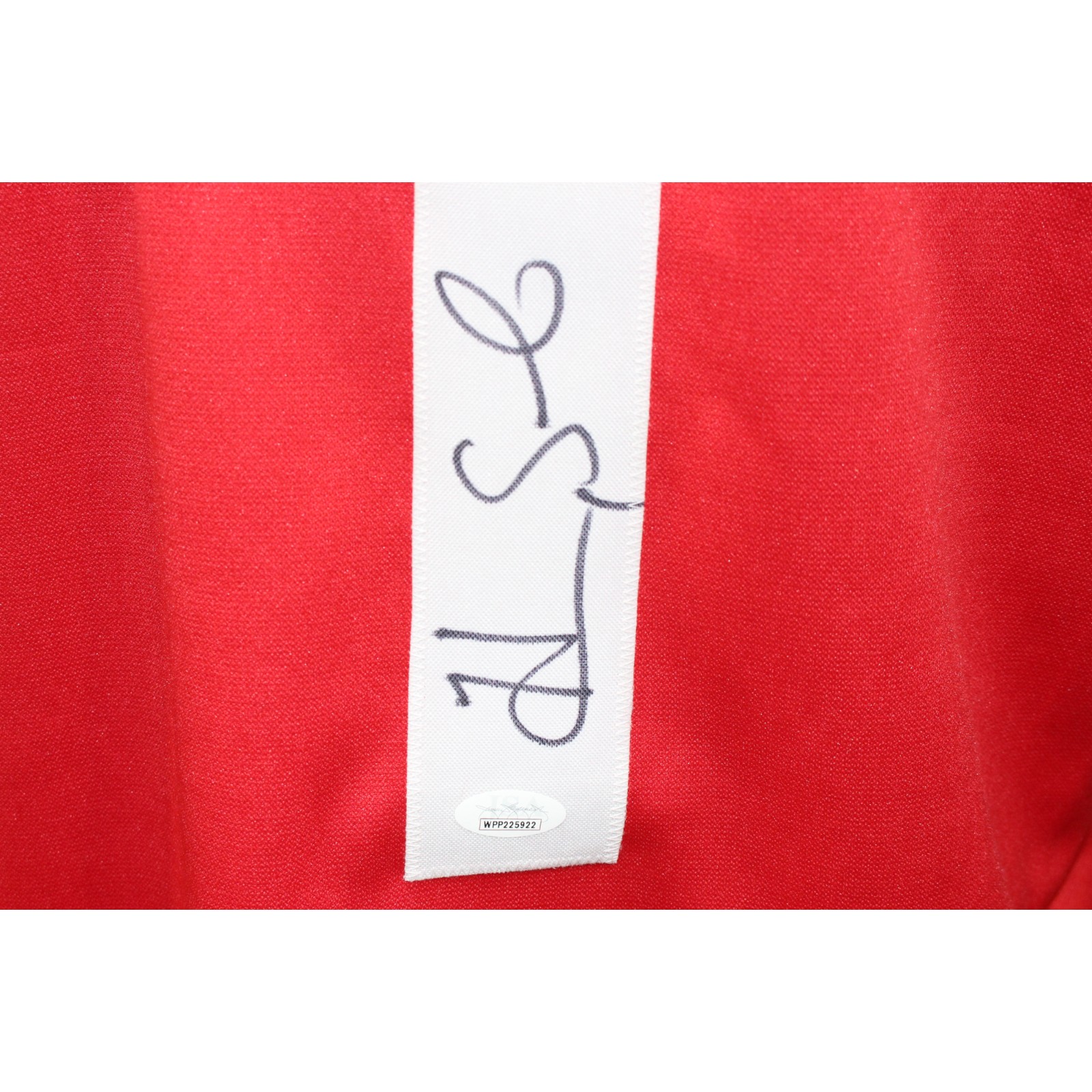 Hope Solo Autographed/Signed National Style Red Jersey JSA