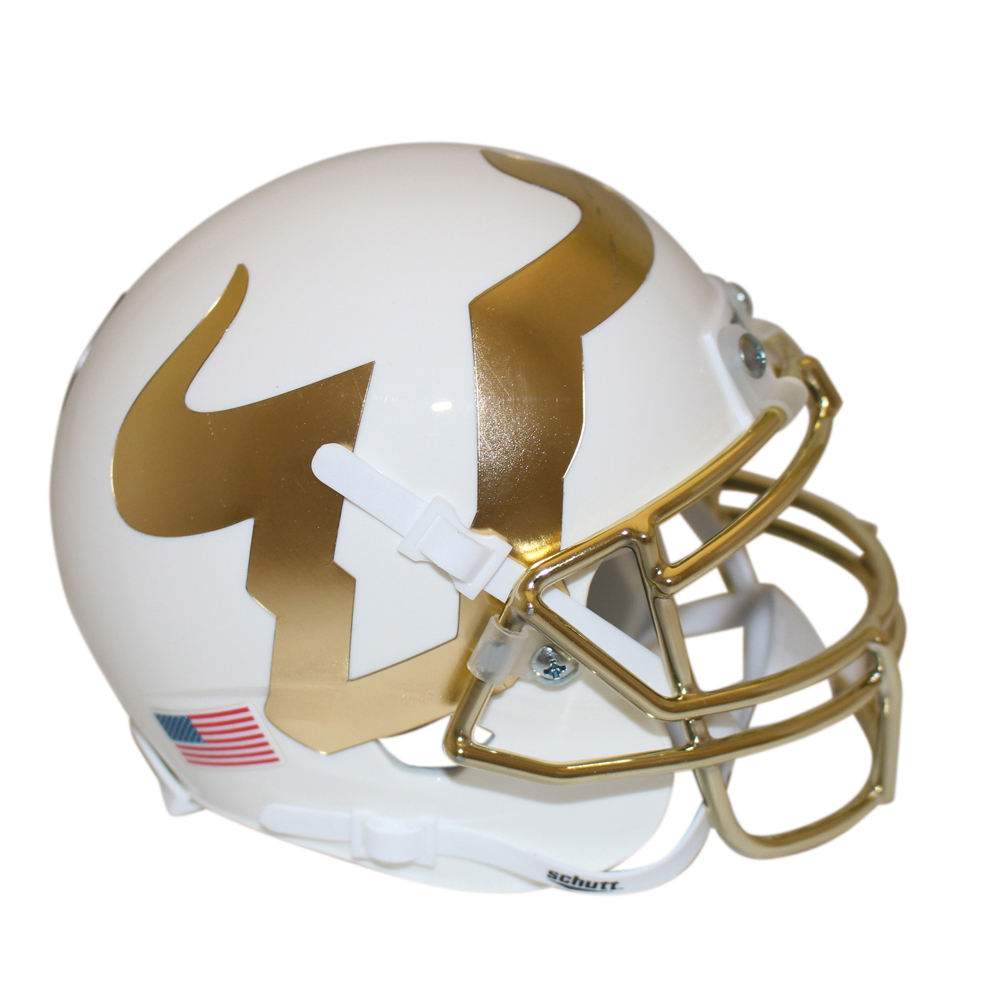 South Florida Bulls Gold Schutt Mini Helmet New In Box