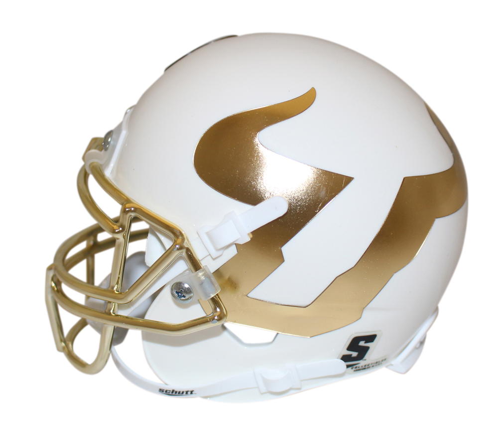 South Florida Bulls Gold Schutt Mini Helmet New In Box