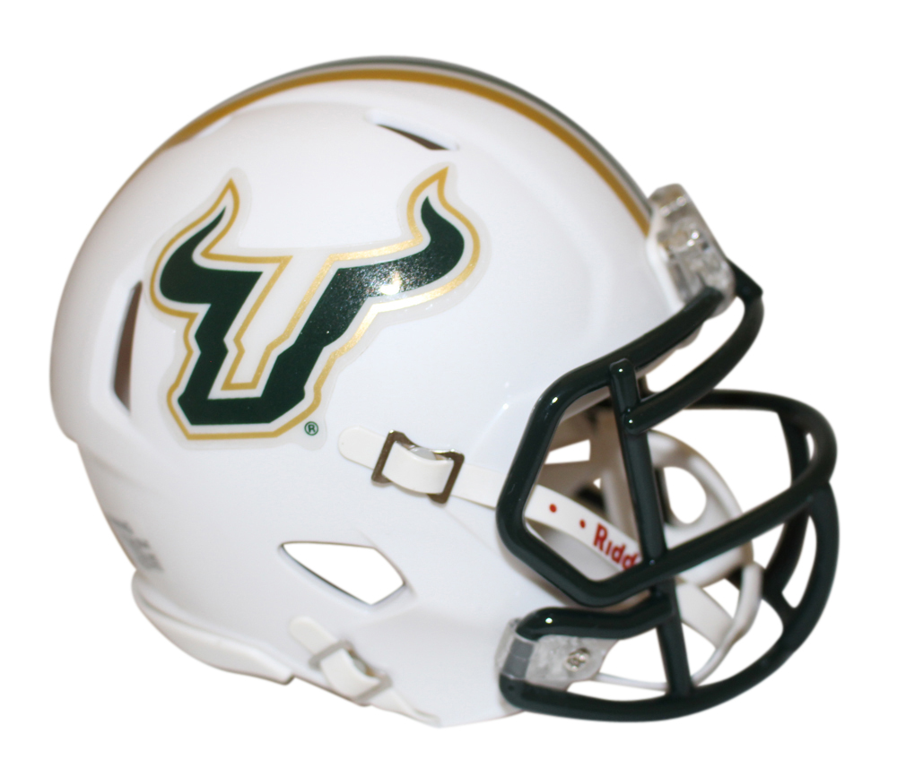 South Florida Bulls White Riddell Mini Helmet New In Box