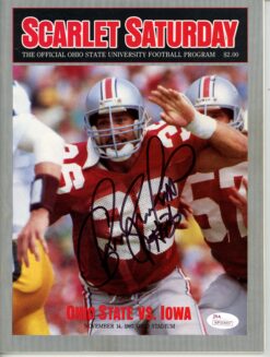 Chris Spielman Signed Ohio State Buckeyes Gameday 11/14/1987 Magazine JSA 55989