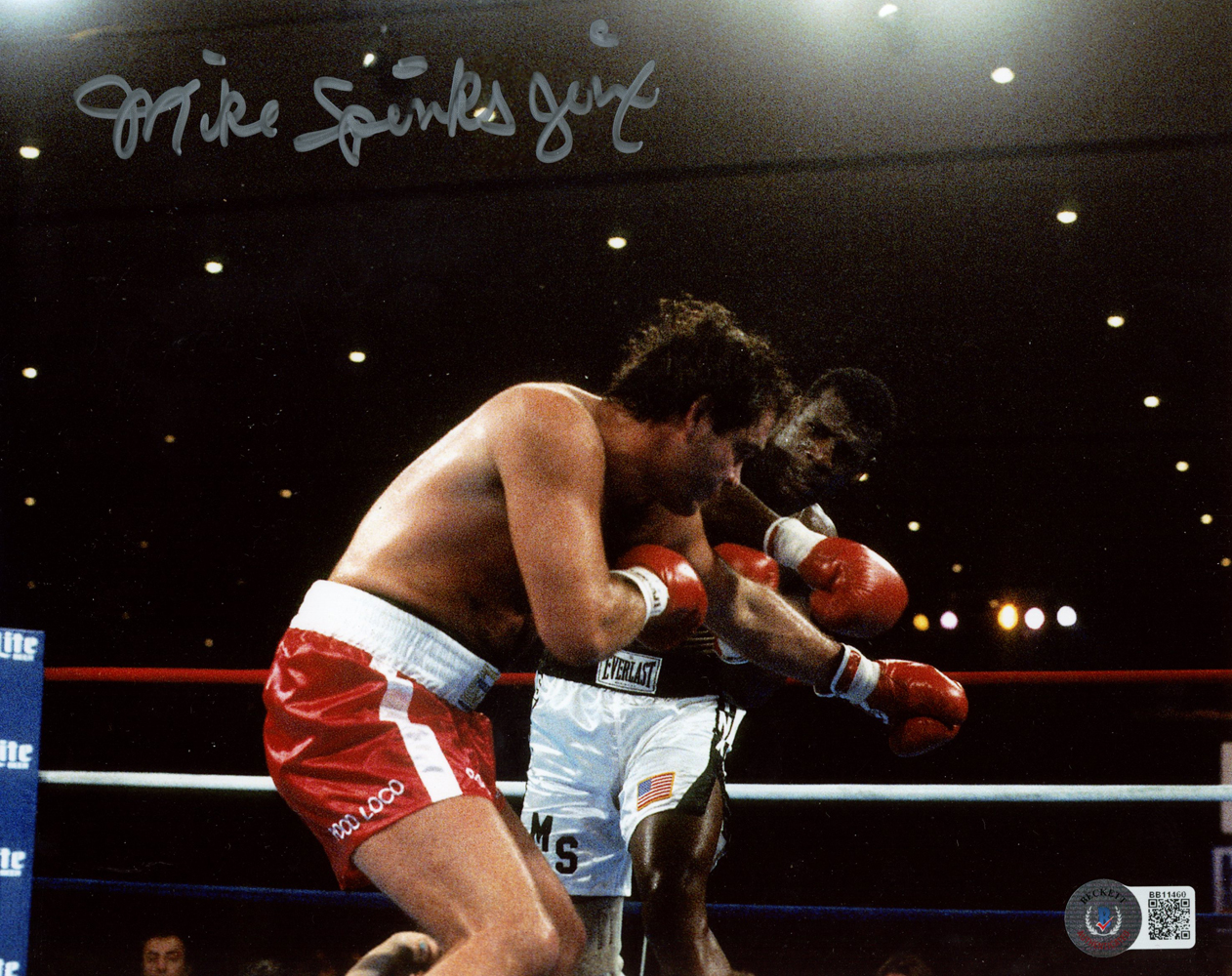 Michael Spinks Autographed/Signed Boxing 8x10 Photo Beckett