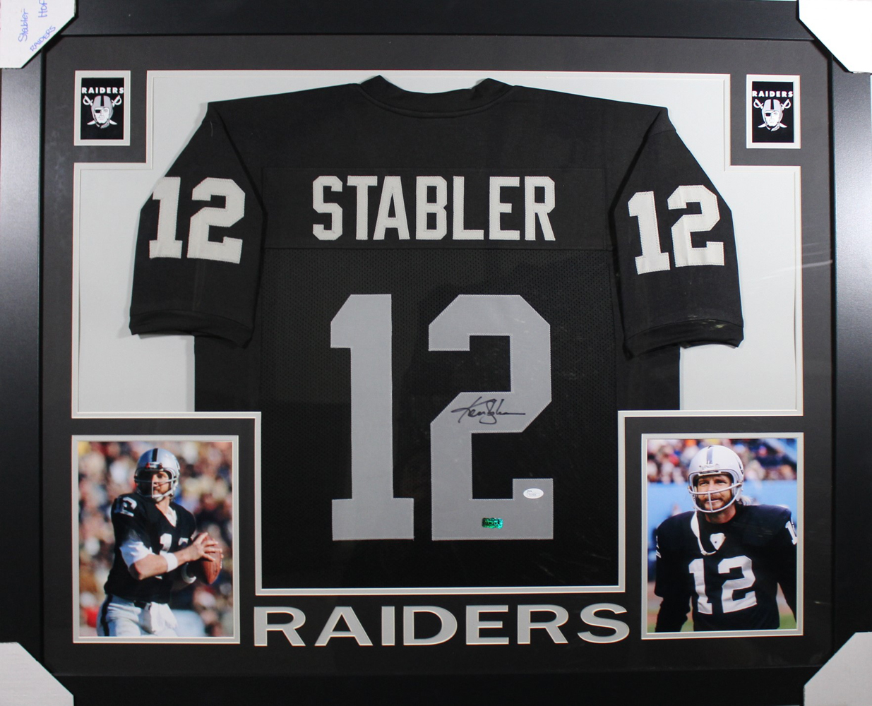 ken stabler autographed jersey