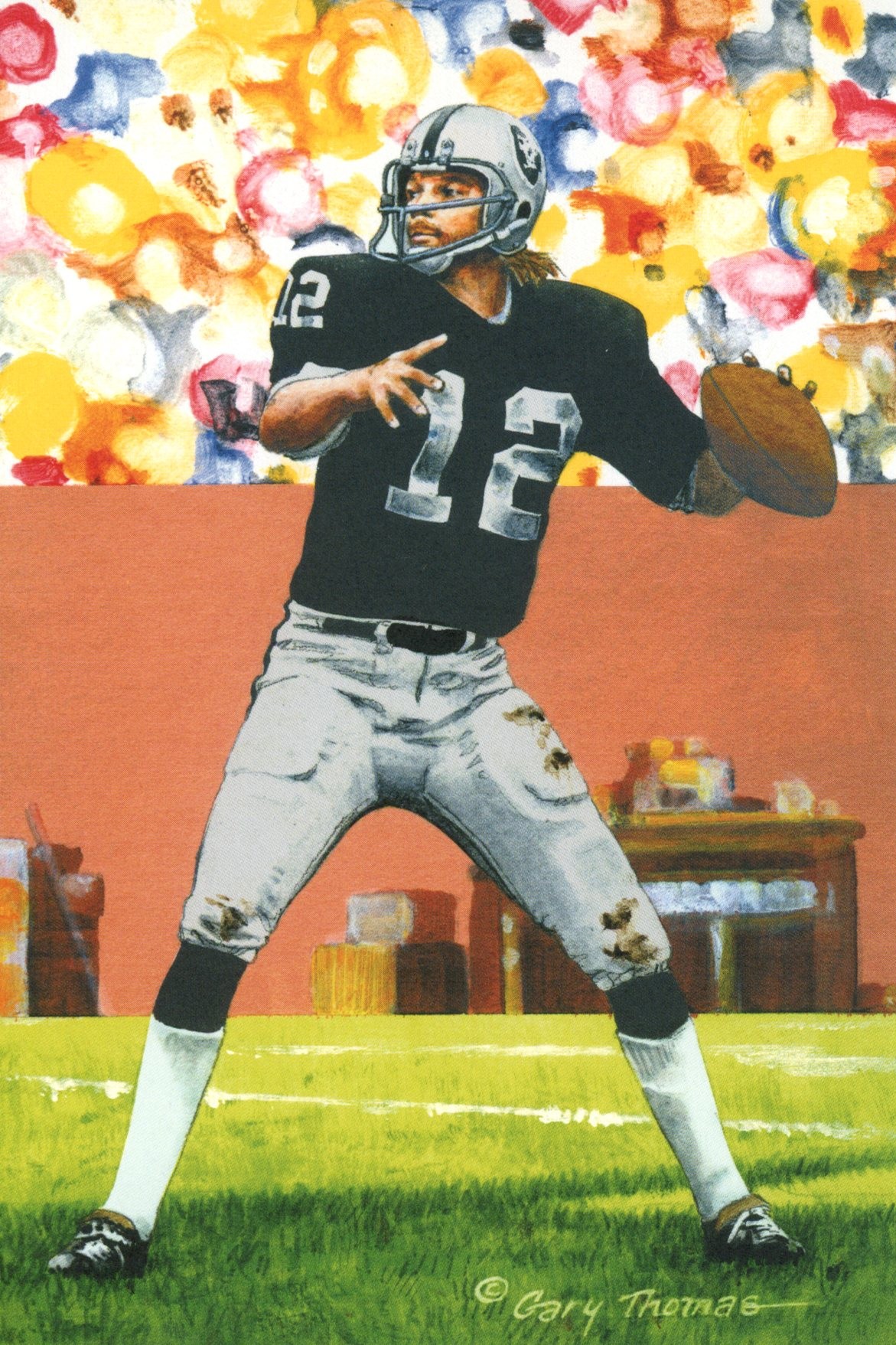 Ken Stabler Oakland Raiders Goal Line Art Card Class of 2016 58156 1 Ken Stabler Oakland Raiders Goal Line Art Card Class of 2016 58156