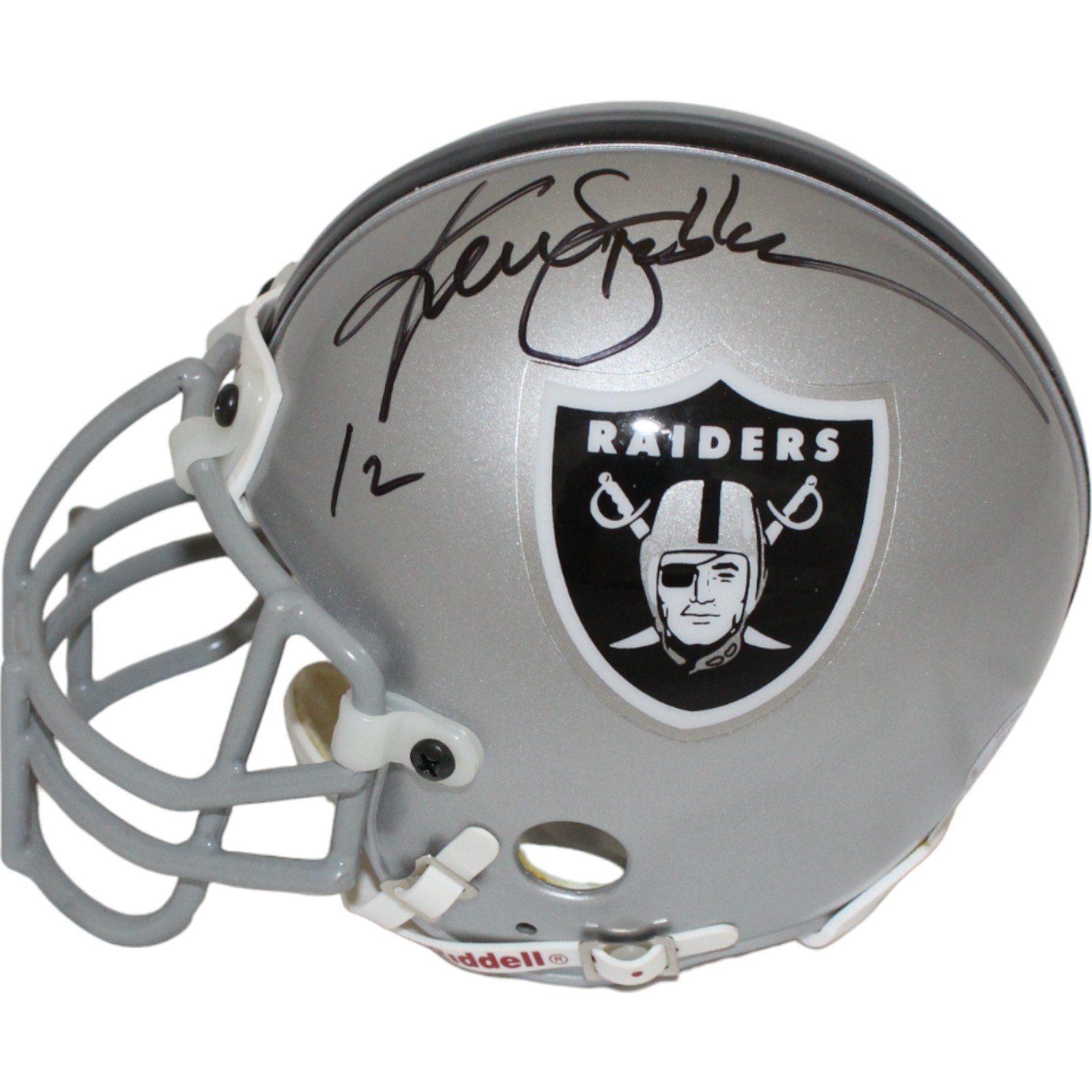 Ken Stabler Signed Oakland Raiders VSR4 Authentic mini Helmet Beckett 44149