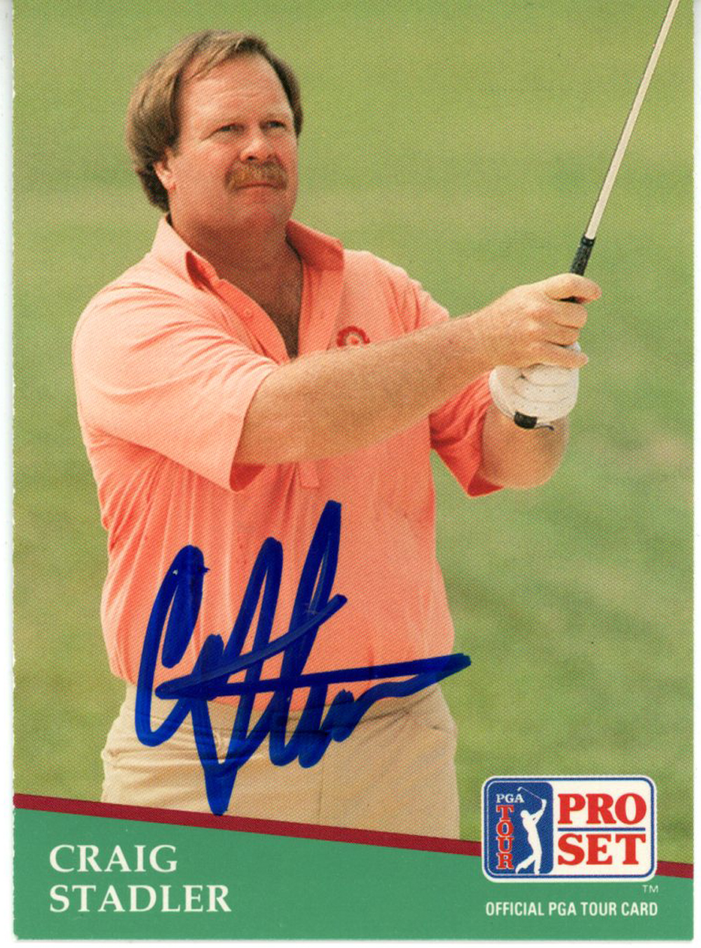 Craig Stadler Autographed 1991 Pro Set #174 Trading Card Beckett 44897