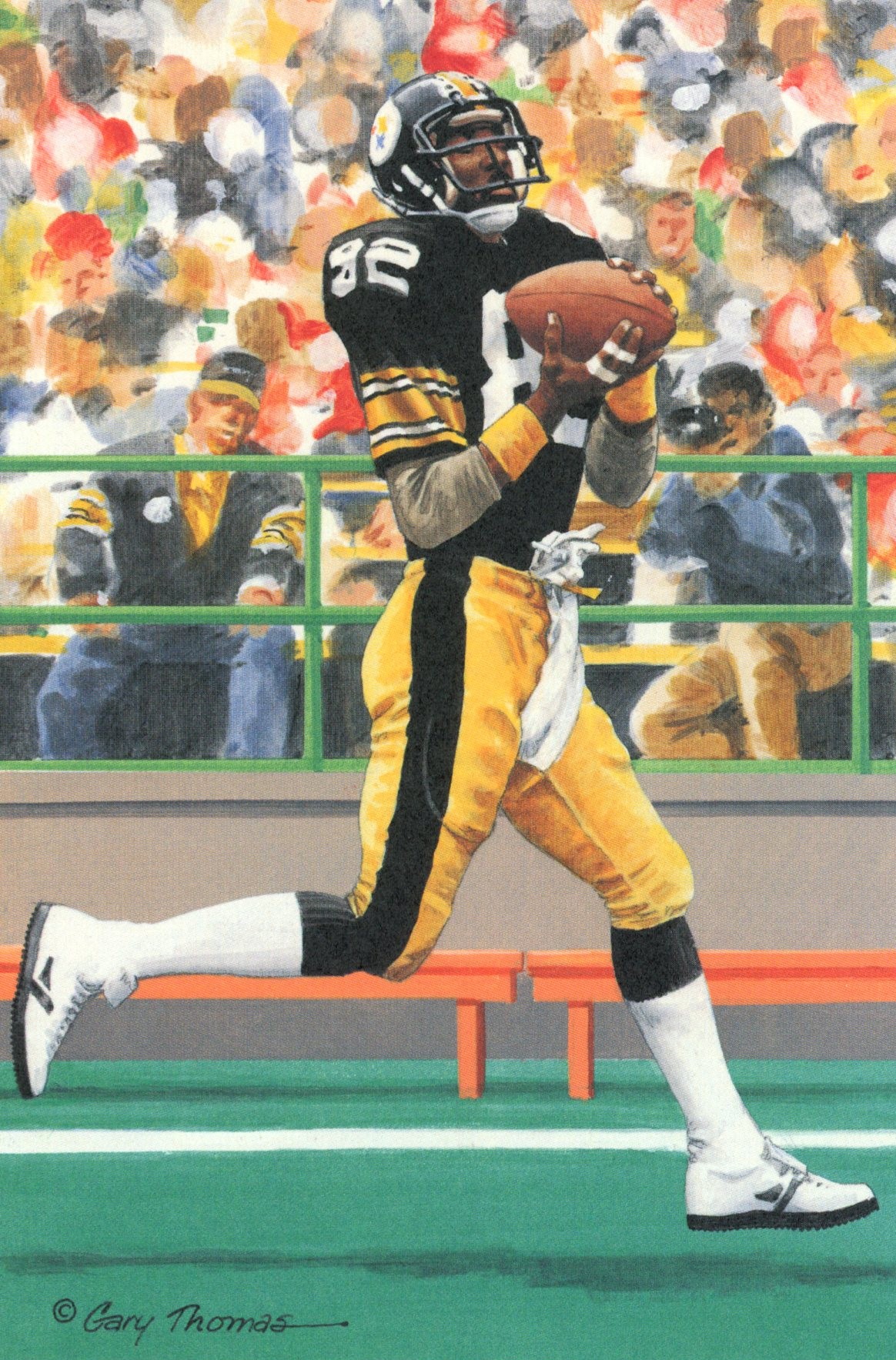 John Stallworth Pittsburgh Steelers Goal Line Art Card Class of 2012 58157 1 John Stallworth Pittsburgh Steelers Goal Line Art Card Class of 2012 58157